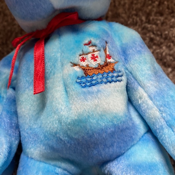 Santa Maria, pinta, and Nina beanie babies 2004 set - Picture 3 of 7